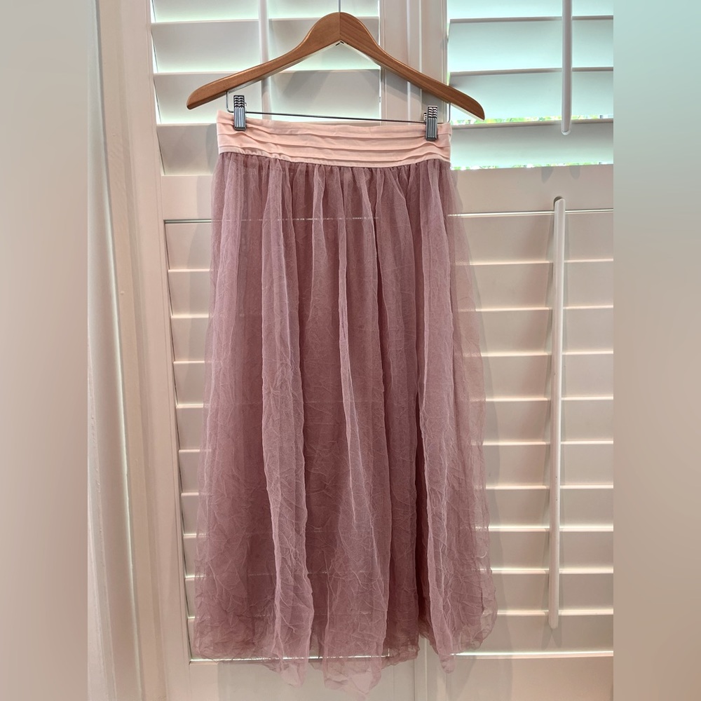 Free People ballet Tulle Skirt pink Size M
